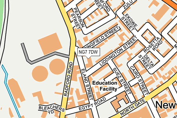 NG7 7DW map - OS OpenMap – Local (Ordnance Survey)