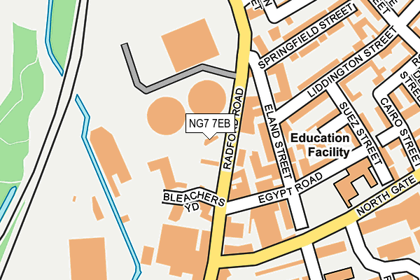 NG7 7EB map - OS OpenMap – Local (Ordnance Survey)