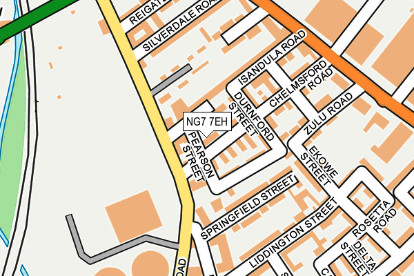 NG7 7EH map - OS OpenMap – Local (Ordnance Survey)