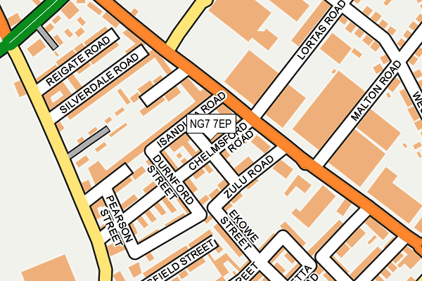 NG7 7EP map - OS OpenMap – Local (Ordnance Survey)