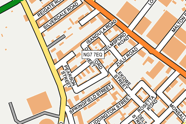 NG7 7EQ map - OS OpenMap – Local (Ordnance Survey)