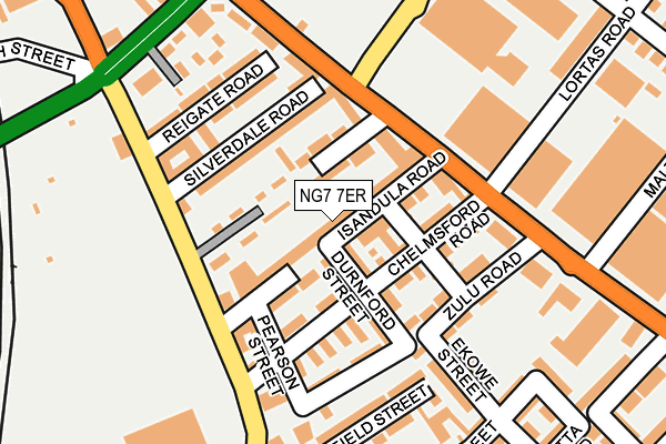 NG7 7ER map - OS OpenMap – Local (Ordnance Survey)