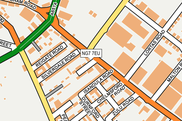 NG7 7EU map - OS OpenMap – Local (Ordnance Survey)