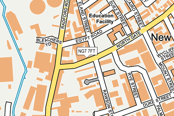 NG7 7FT map - OS OpenMap – Local (Ordnance Survey)