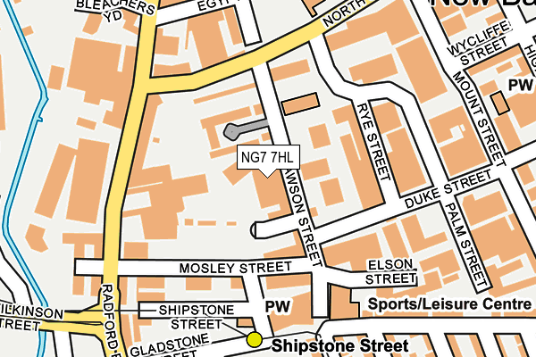 NG7 7HL map - OS OpenMap – Local (Ordnance Survey)