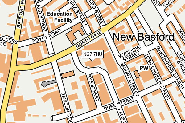 NG7 7HU map - OS OpenMap – Local (Ordnance Survey)