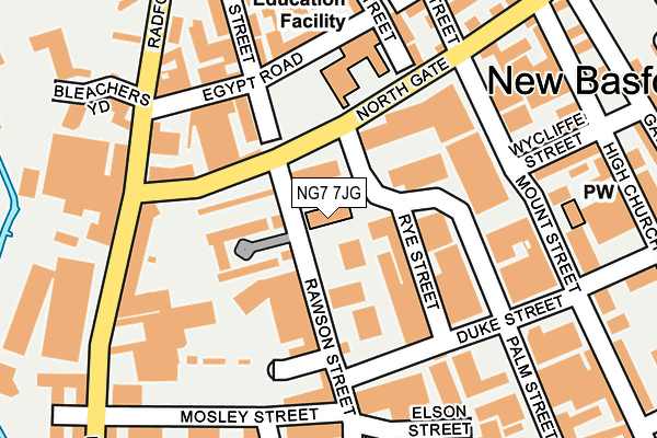NG7 7JG map - OS OpenMap – Local (Ordnance Survey)
