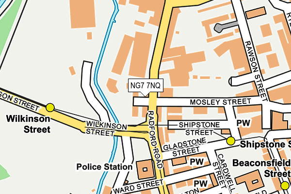 NG7 7NQ map - OS OpenMap – Local (Ordnance Survey)