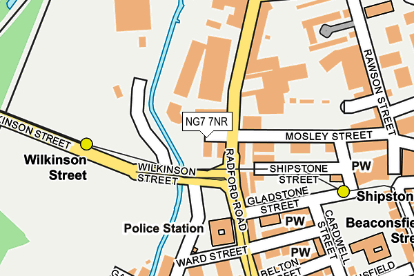 NG7 7NR map - OS OpenMap – Local (Ordnance Survey)