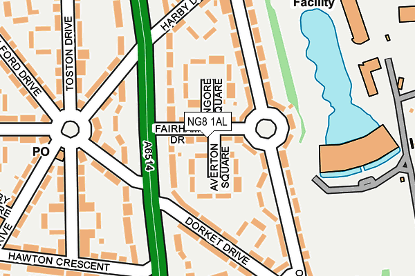 NG8 1AL map - OS OpenMap – Local (Ordnance Survey)