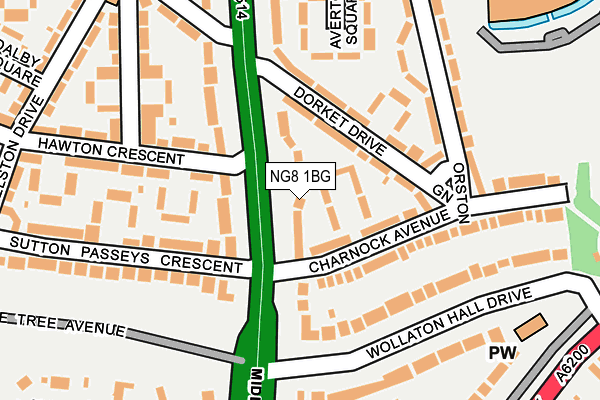 NG8 1BG map - OS OpenMap – Local (Ordnance Survey)