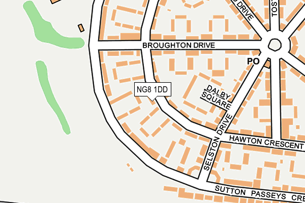 NG8 1DD map - OS OpenMap – Local (Ordnance Survey)