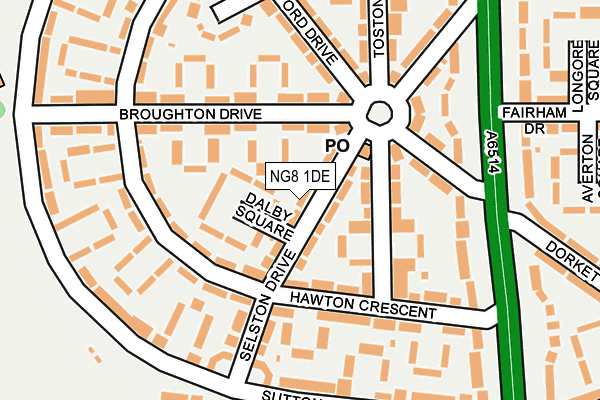 NG8 1DE map - OS OpenMap – Local (Ordnance Survey)