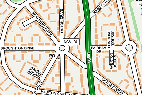 NG8 1DU map - OS OpenMap – Local (Ordnance Survey)