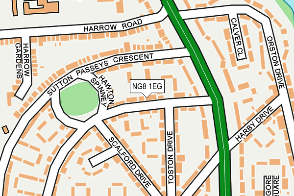 NG8 1EG map - OS OpenMap – Local (Ordnance Survey)