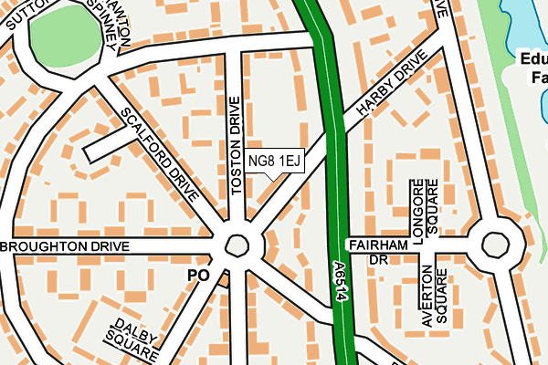 NG8 1EJ map - OS OpenMap – Local (Ordnance Survey)