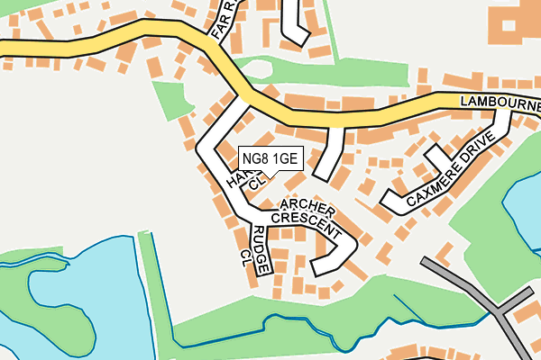 NG8 1GE map - OS OpenMap – Local (Ordnance Survey)