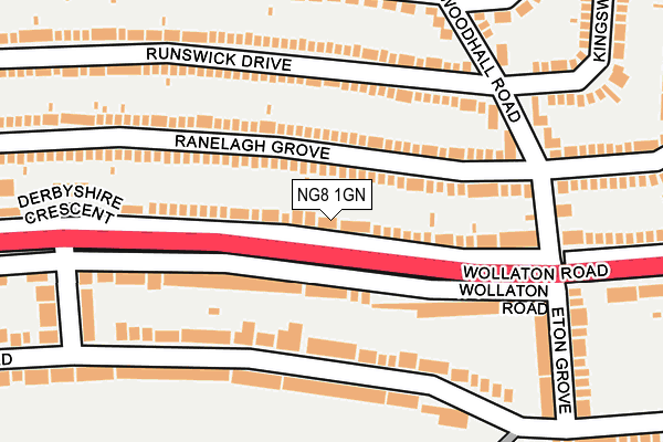 NG8 1GN map - OS OpenMap – Local (Ordnance Survey)