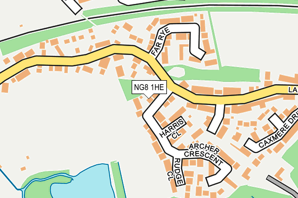 NG8 1HE map - OS OpenMap – Local (Ordnance Survey)