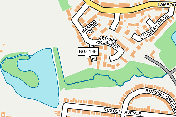 NG8 1HF map - OS OpenMap – Local (Ordnance Survey)