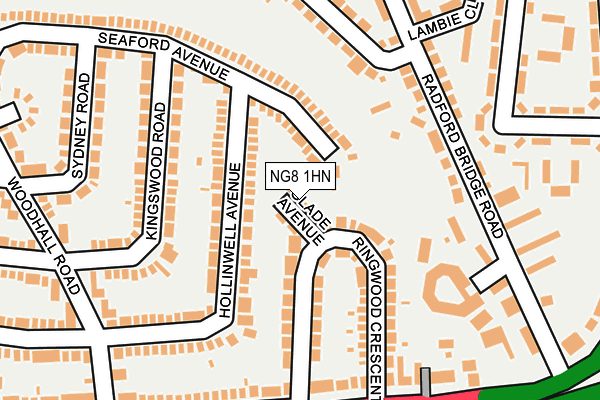 NG8 1HN map - OS OpenMap – Local (Ordnance Survey)