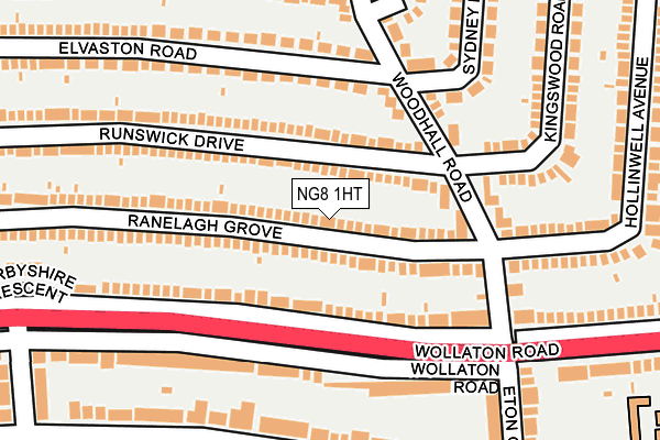 NG8 1HT map - OS OpenMap – Local (Ordnance Survey)