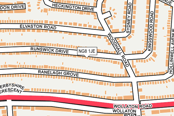 NG8 1JE map - OS OpenMap – Local (Ordnance Survey)