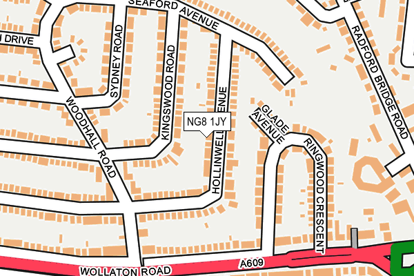 NG8 1JY map - OS OpenMap – Local (Ordnance Survey)