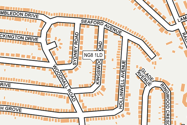 NG8 1LD map - OS OpenMap – Local (Ordnance Survey)