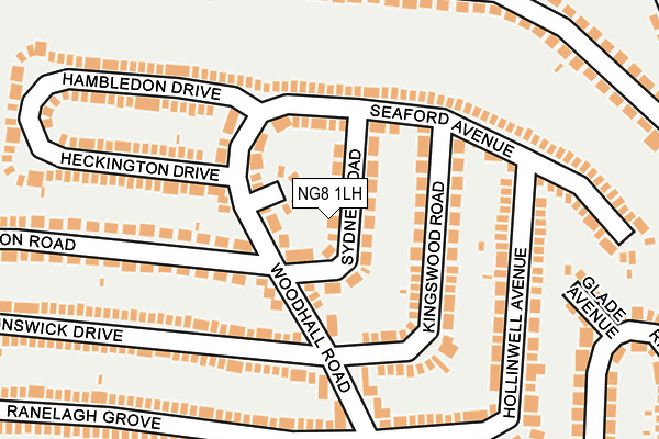 NG8 1LH map - OS OpenMap – Local (Ordnance Survey)