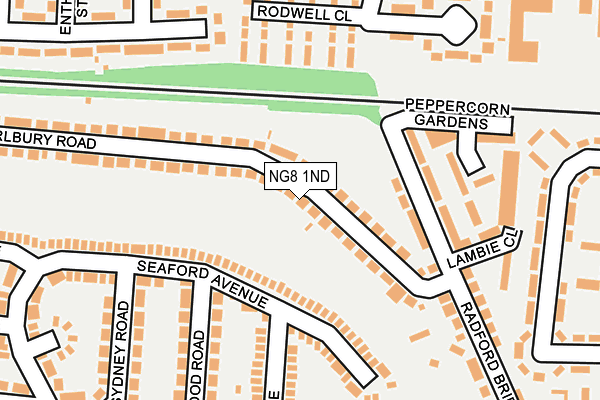 NG8 1ND map - OS OpenMap – Local (Ordnance Survey)