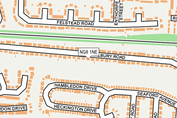 NG8 1NE map - OS OpenMap – Local (Ordnance Survey)