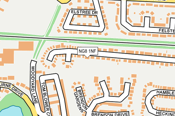 NG8 1NF map - OS OpenMap – Local (Ordnance Survey)
