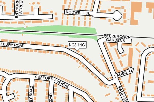 NG8 1NG map - OS OpenMap – Local (Ordnance Survey)