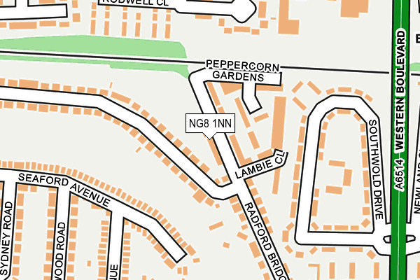 NG8 1NN map - OS OpenMap – Local (Ordnance Survey)