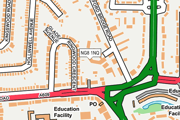 NG8 1NQ map - OS OpenMap – Local (Ordnance Survey)