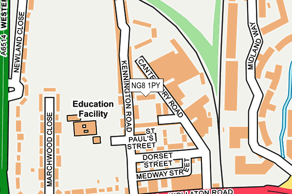NG8 1PY map - OS OpenMap – Local (Ordnance Survey)