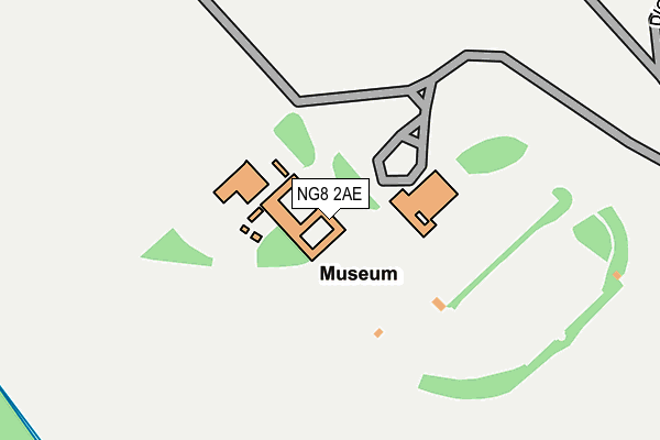 NG8 2AE map - OS OpenMap – Local (Ordnance Survey)