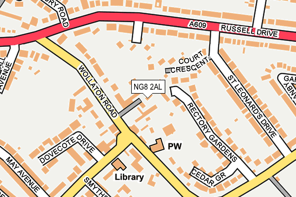 NG8 2AL map - OS OpenMap – Local (Ordnance Survey)