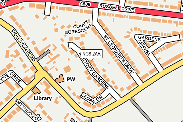 NG8 2AR map - OS OpenMap – Local (Ordnance Survey)