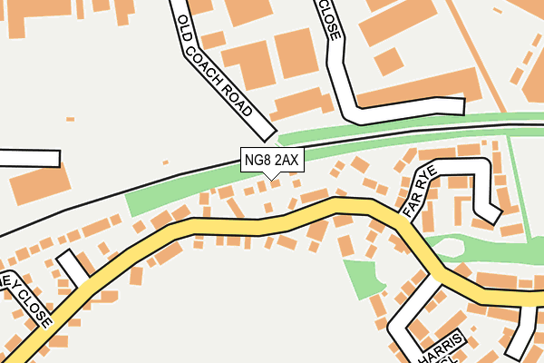 NG8 2AX map - OS OpenMap – Local (Ordnance Survey)