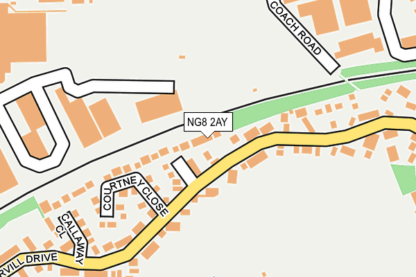 NG8 2AY map - OS OpenMap – Local (Ordnance Survey)