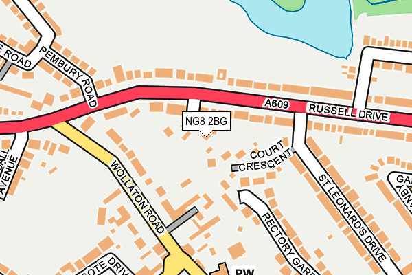 NG8 2BG map - OS OpenMap – Local (Ordnance Survey)