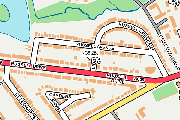 NG8 2BJ map - OS OpenMap – Local (Ordnance Survey)