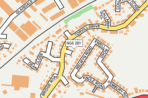 NG8 2BY map - OS OpenMap – Local (Ordnance Survey)