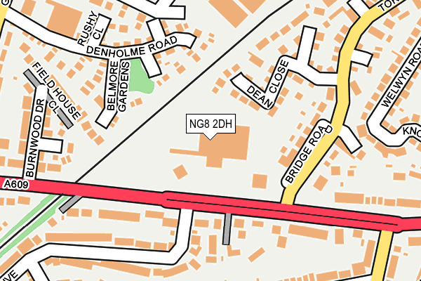 NG8 2DH map - OS OpenMap – Local (Ordnance Survey)