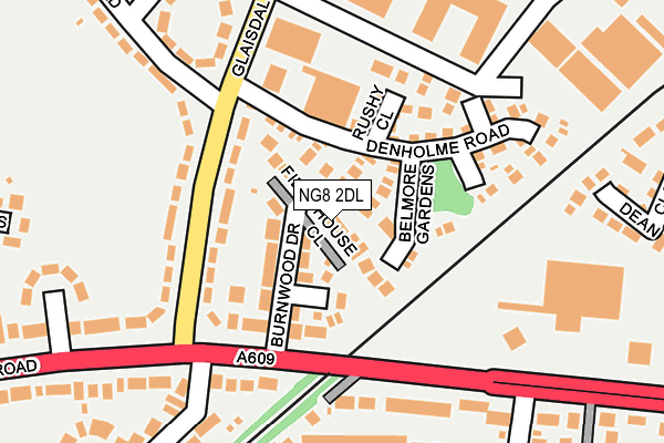NG8 2DL map - OS OpenMap – Local (Ordnance Survey)