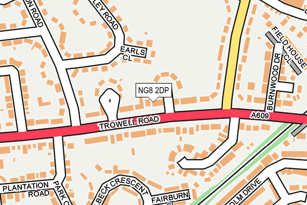 NG8 2DP map - OS OpenMap – Local (Ordnance Survey)