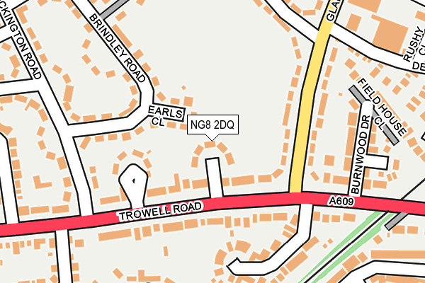 NG8 2DQ map - OS OpenMap – Local (Ordnance Survey)