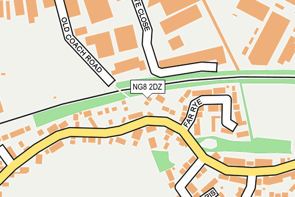 NG8 2DZ map - OS OpenMap – Local (Ordnance Survey)